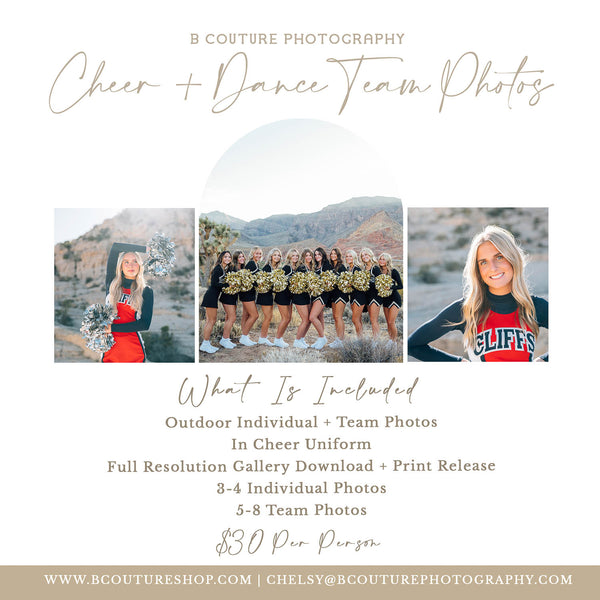 Mini Dance + Cheer Team Photo Session